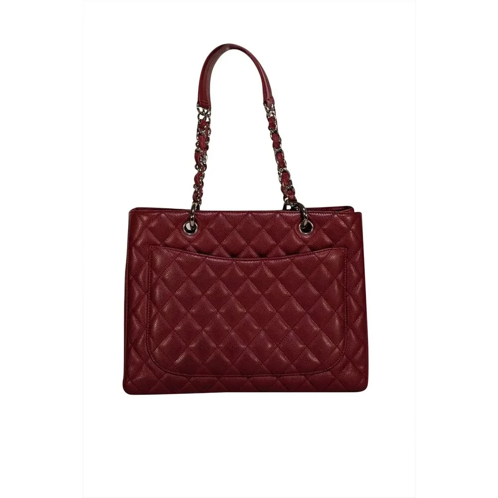 Chanel - Red Caviar Leather Quilted Shoulder Bag